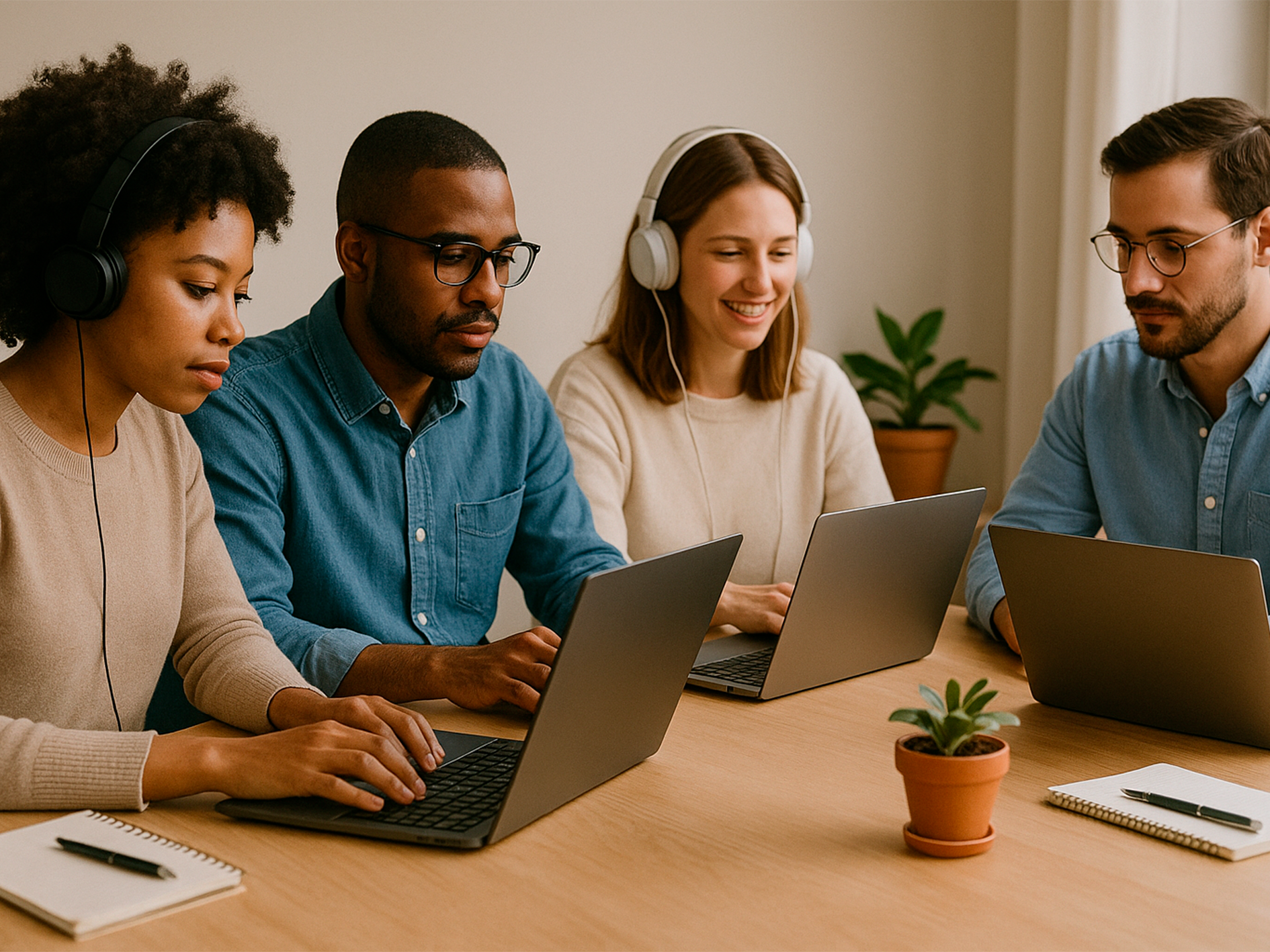 Time Let’s Dale Solutions em reunião técnica
